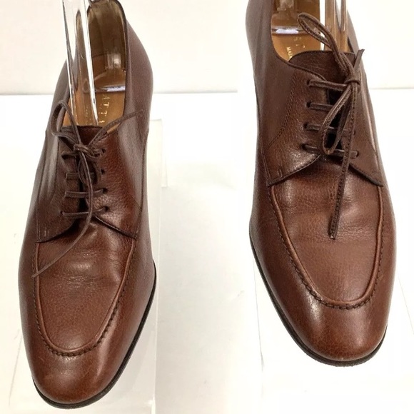 Battaglia Women Sz. 7 Spool Heel Genuine Leather - Picture 3 of 8